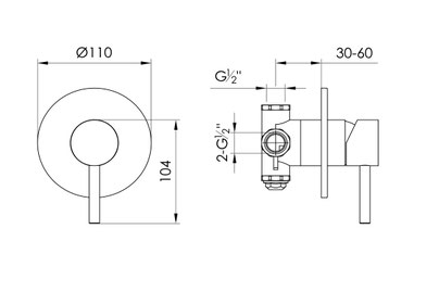 UP-Mischer SLIMLINE 01 UP
