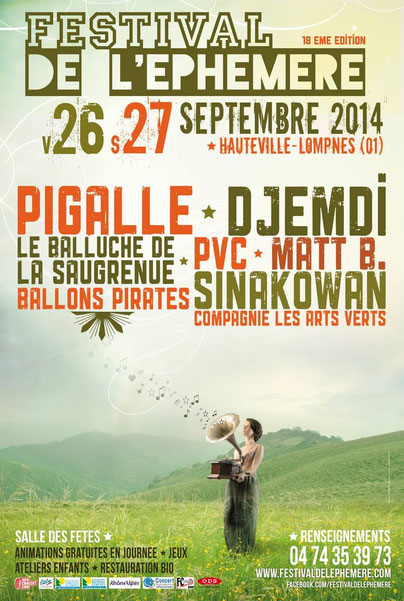 Matt.B avec Djemdi au Festival de l'Ephémère le 27 Septembre 2014