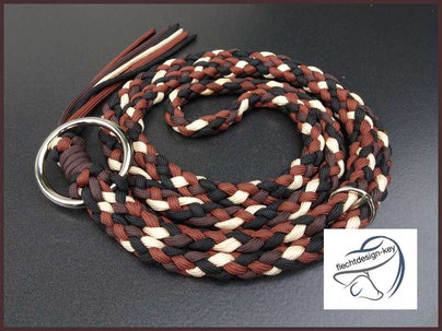 Halsring, Halsriemen geflochten, Paracord Halsring Pferd