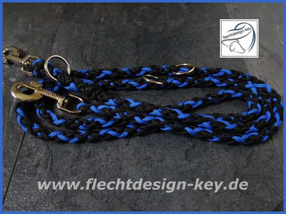 Hundeleine aus Paracord geflochten, 6-fach rund
