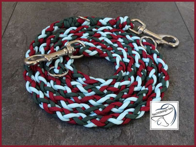 Flechtleine, Paracord Hundeleine 6-fach rund geflochten
