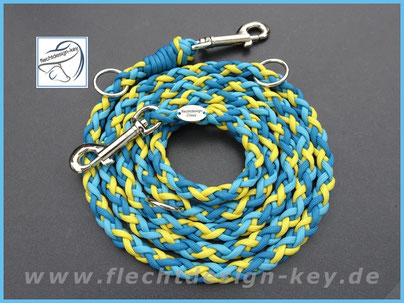Hundeleine aus Paracord handgeflochten, 6fach rund