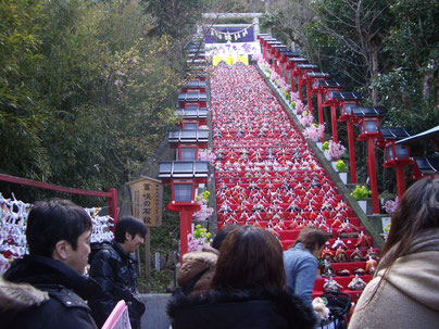 ビッグひなまつり視察（遠見岬神社）