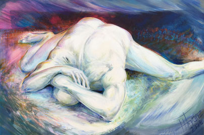 03 Verzweiflung im Fadenkreuz - Acryl - 60x90 - H. Franz