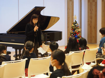 クリスマス会開演前のごあいさつ｜大田区東雪谷羽金ピアノ教室