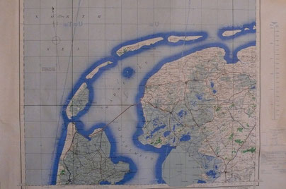 Stafkaart Friesland en Noord-Holland Noord