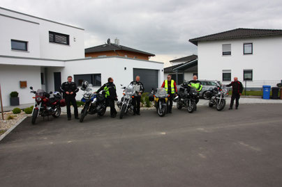 Vor der Weiterfahrt in Straubing