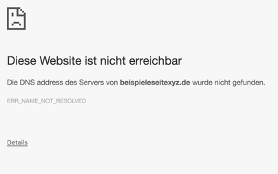 Verbindungsproblem Google Chrome Jimdo Hilfe