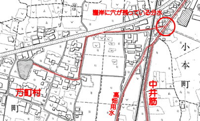 名古屋市都市計画基本図(昭和41年)に加筆