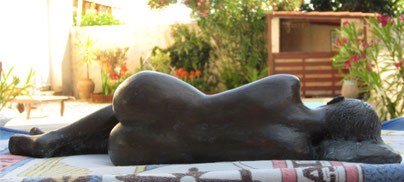 sculpture nu feminin, nouveau sculpteur nouveausculpteur femme nue érotique allongée nu artistique
