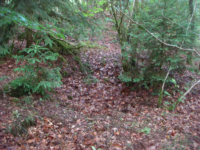 A German Foxhole on the Northern Hill