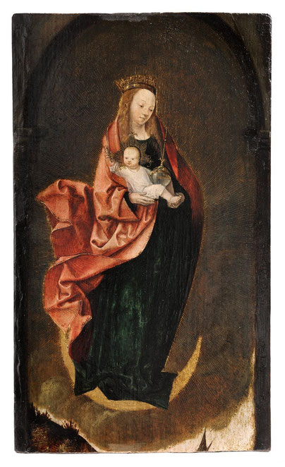 Représentation Vierge Marie sur croissant de lune (artémis) - Berlin