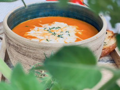 Tomaten-Thymian-Suppe