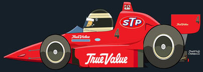 Roberto Guerrero by Muneta & Cerracín - Roberto Guerrero con un March 87C - Cosworth de la escudería de Granatelli en 1987.