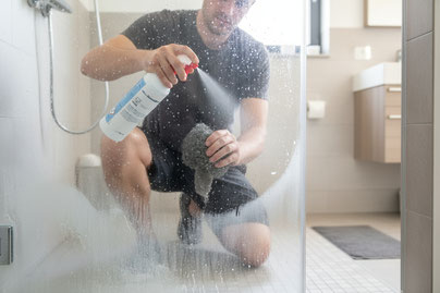 Duschglas reinigen