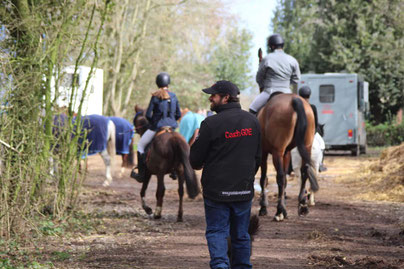 Les chevaux du centre équestre en concours