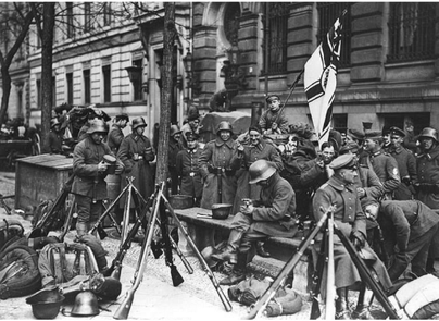 Frikorps soldater i Berlin