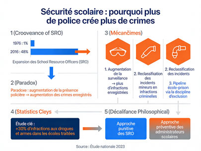 Le paradoxe de la sécurité scolaire - Pourquoi plus de police crée plus de crimes