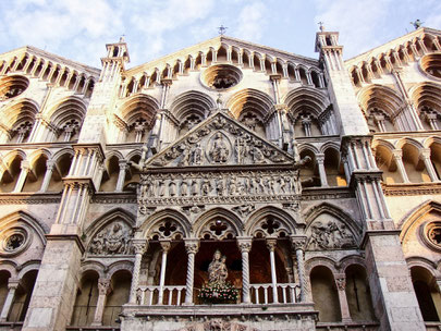 Ferrara Italy ofpenguinsandelephants of penguins & elephants Romanesque Gothic cathedral of Ferrara