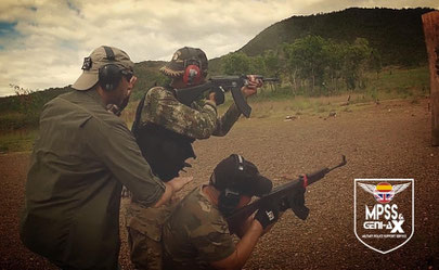 Manrico Erriu here in action with his student at a Counter Terrorism Course