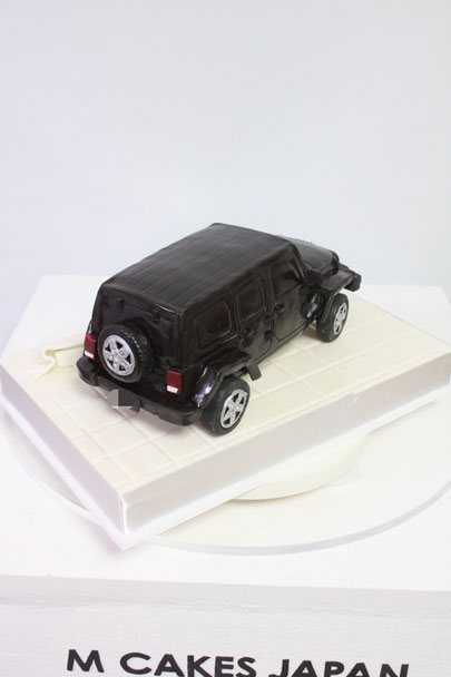 #車ケーキ #ジープ #ラングラー #アメ車 #SUV #carcake #jeep #wrangler #wranglerunlimited #blackcar #cake #gateau #torta #sculptedcake #japanesemade #🇯🇵