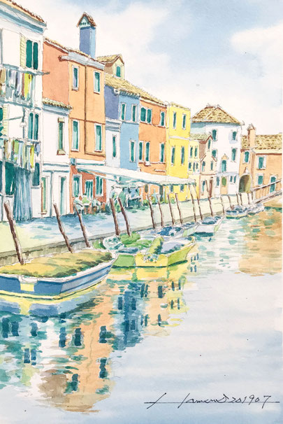 イタリア　ブラーノ島