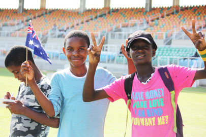 Jamaican youth at Sabina Park in Kingston, June 2015. 