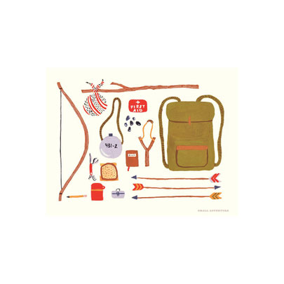 Small Adventures Backpacking Print