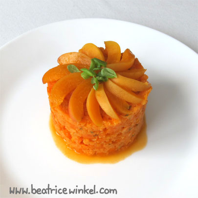 Beatrice Winkel - orange vegetable tower