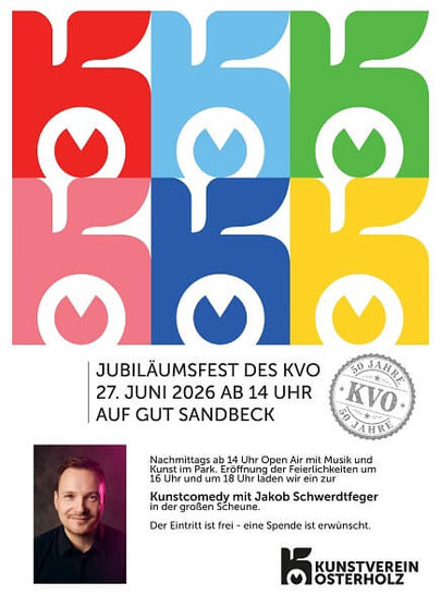 Plakat 50 Jahre Kunstverein Osterholz Jubiläumsfest