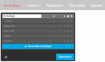 Webseite im Aufbau - Startseite im Aufbau