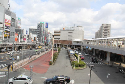 堺東の立派なバスロータリー