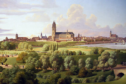Magdeburg. Gemälde von C. Hasenpflug. 1831.