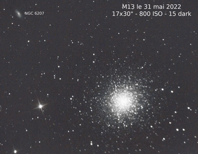 Amas d'Hercule M13 au 150/750