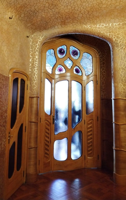 Porte décorée de vitraux, Ancien bureau de Josep Batlló i Casanovas