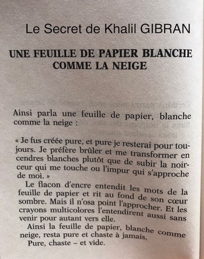 Le secret de Khalil GIBRAN