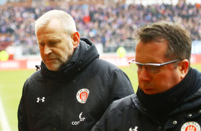 Mit sofortiger Wirkung freigestellt: Sportchef Uwe Stöver und Cheftrainer Markus Kauczinski - Foto: pin