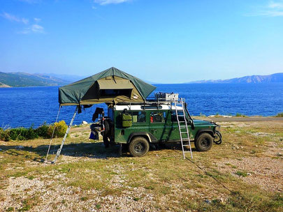 Land Rover Defender met Tembo 4x4 daktent