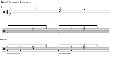Leichte Grooves Schlagzeug