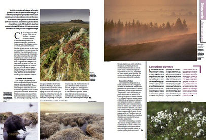 Publication d'un reportage sur les Monts d'Arrée avec Emmanuel Berthier dans le magazine Nature en France (juillet 2013)