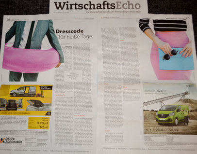 Wirtschaftsecho Rhein-Main 06/19: Tipps zum Sommeroutfit im Büro von Stilberaterin Jasmin Link