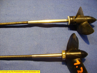 Hopf und Graupner Flexwellen