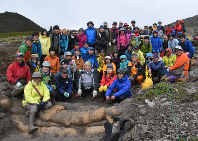 山道保全ボランティア　集合写真