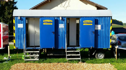 Lohnunternehmen Guggisberg Zimmerwald LGZ WC Toilette Maschinenmiete Tractor Pulling