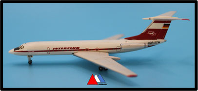 Herpa Wings 1:500 - Tupolev 134A DDR-SCW "Interflug" Type 2.