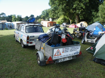camping calme à saint Brevin pour vélo et moto