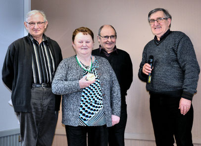André Peurois, Nicole et Joseph Suhard et Jean-Pierre Mounier