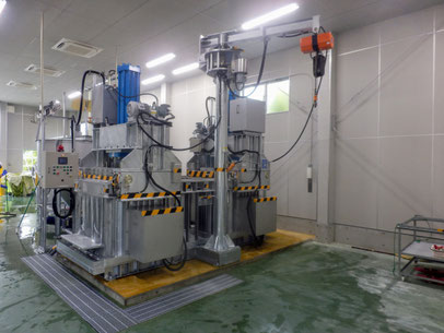 減容脱水装置1000L-W設置例