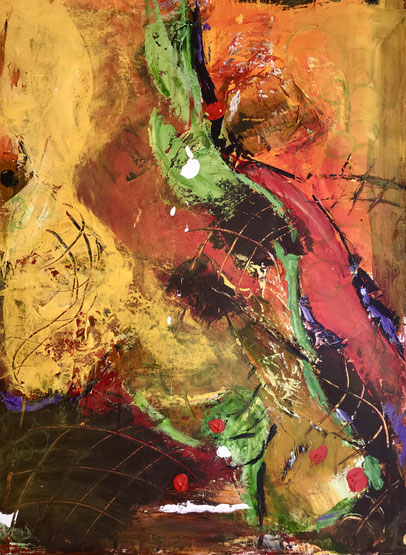 "Gewürztraminer"  , Acryl auf Leinwand, 60x80 cm ,B 365