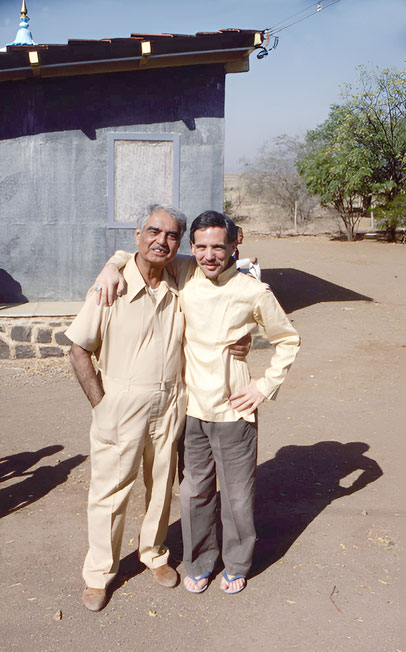Upper Meherabad, India : Robert with Eruch Jessawala. Courtesy of the Dreyfuss Collection c/- Meher Archives